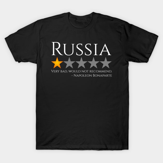 French History - Russia - Napoleon Bonaparte Russian Campaign T-Shirt by Styr Designs